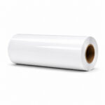Private Label PVC-Free White Gloss Film with Grey Permanent Adhesive – 60 Micron